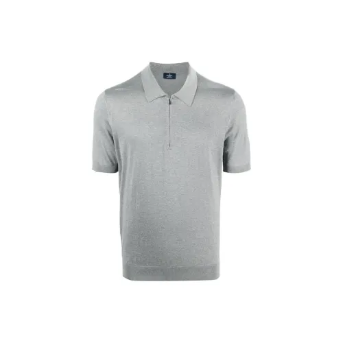 BARBA Light Gray Men's Polo