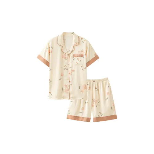 JinShaLa Pajama Комплект Женский Желтый