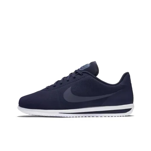 Nike Cortez Амортизация Износостойкие Низкие Кроссовки для Бега Мужские Темно-Синие