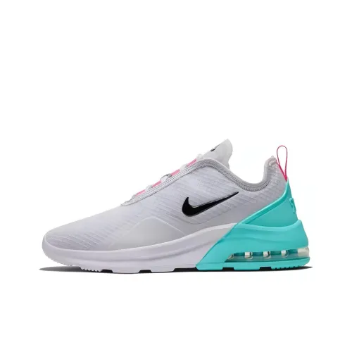 Nike Air Max Motion 2 Амортизация Устойчивость к истиранию Дышащий Низкий Топ Повседневная обувь Женская Серый Синий