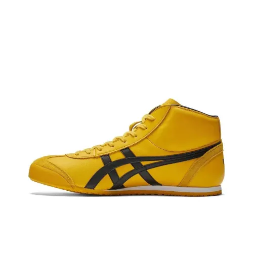 Onitsuka Tiger Mexico Mid Runner Повседневный Высокий Топ Желтый Черный Унисекс