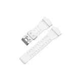 Матовый белый - серебряная пряжка