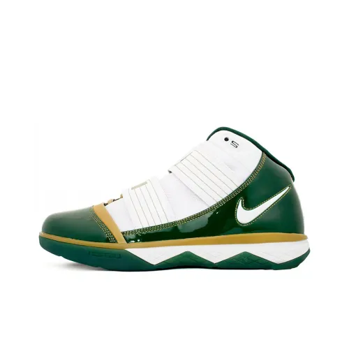 Nike Zoom Soldier 3 SVSM Дом Нелипкий Легкий MID Топ Винтажные Баскетбольные Кроссовки Мужские Белый Зеленый