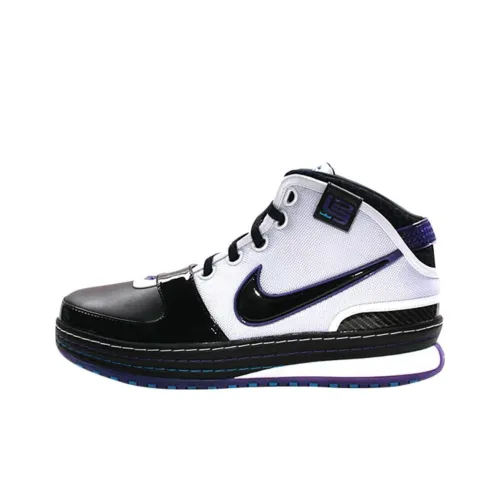 Nike Lebron 6 SUMMIT Lake Hornets Противоскользящий MID Топ Винтажные баскетбольные кроссовки Мужской Белый Черный