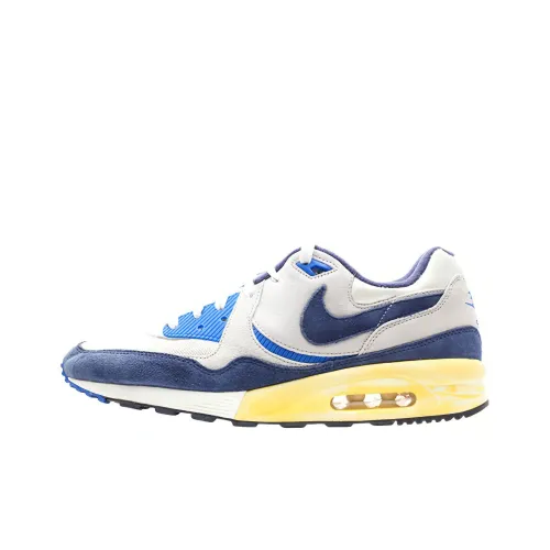 Nike Air Max Light Устойчивый к истиранию Дышащие Низкие Кроссовки для Бега Унисекс Морской Синий