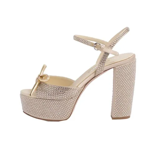 MIU MIU One Ремешок Сандалии Женские Золотые