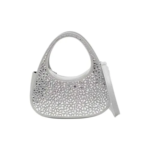 COPERNI Кристальная сумка через плечо из телячьей кожи сумка мини женская серебряная