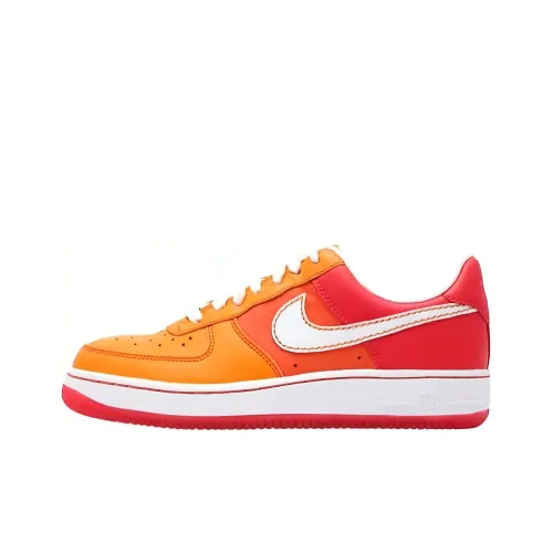 Nike Air Force 1 '07 Амортизация Износостойкий Низкий Топ Скейтборд Кроссовки Женские Красный Апельсин