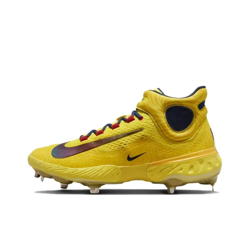 Nike Alpha Huarache Elite 4 Тренировочная обувь MID Топ Желтый Черный Мужская