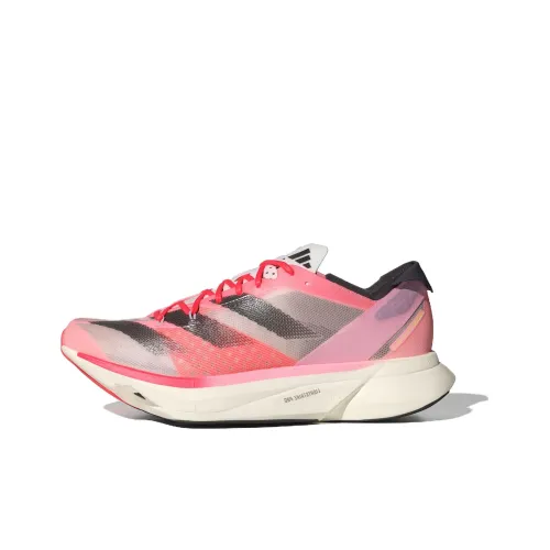 Adidas Adizero Adios Pro 3 Rebound Низкий Топ Марафон Длинный Бег Обувь Унисекс Розовый Белый