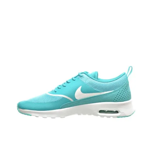 Nike Air Max THEA Амортизация Износостойкие Низкие Кроссовки для Бега Женские Синие