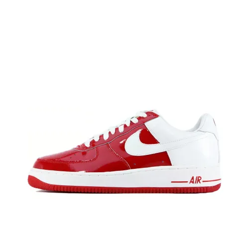 Nike Air Force 1 День святого Валентина Нескользящий Легкий Низкий Топ Скейтборд Кроссовки Мужские Красный Белый