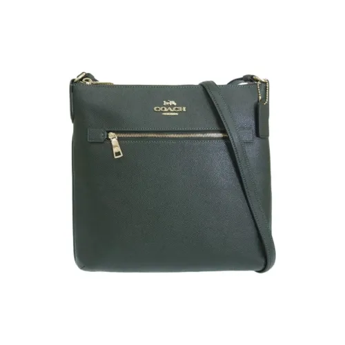 COACH Rowan Кожа Сумка через плечо Сумка на плечо Женская Amazon Зеленая