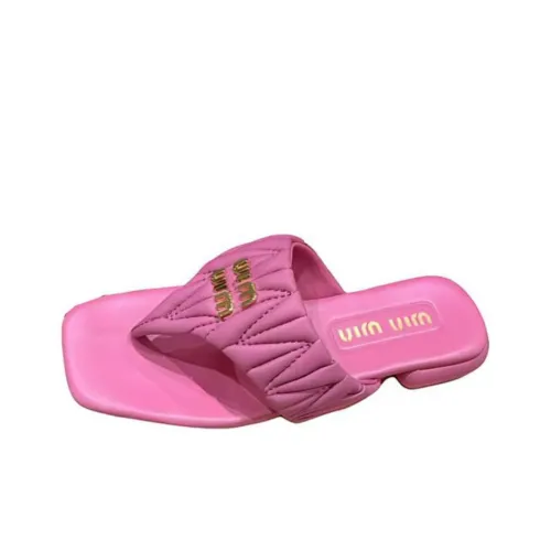MIU MIU Шлепанцы Розовые Женские