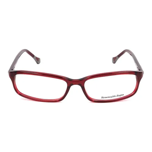 Zegna Пластик Кошачий глаз Оправы для очков Унисекс Красный