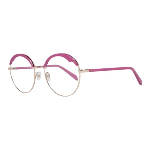EMILIO PUCCI Металл Пластик Круглые Оправы для очков Женские Фиолетовые