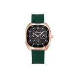 Зеленый, овал, модный, женский, часы