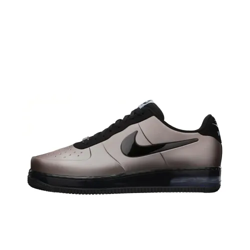 Nike Air Force 1 Foamposite Pro Low QS Износостойкий и Легкий Низкий Топ Скейтборд Кроссовки Унисекс Черный Серый