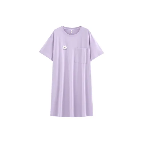 White Ran Ночная сорочка Женская Фиолетовая