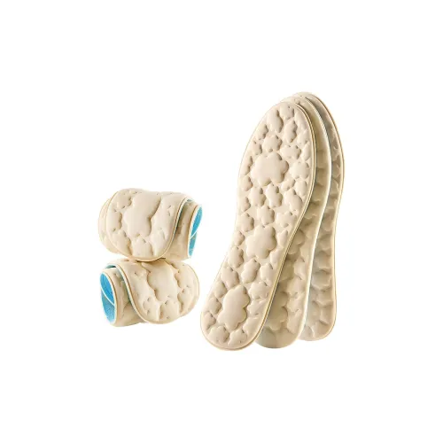 Footprint tribe Дышащий Ice Silk Эластичная ткань + Озерный Синий Высокая плотность Высокая эластичность Хлопок Стельки Унисекс