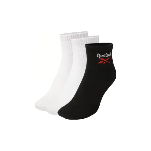 Reebok совместные носки 3 упаковки Белый+Белый+Черный мужские