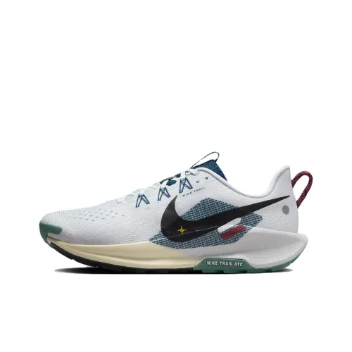 Nike Pegasus Trail 5 Low Top Trail Беговые кроссовки Мужские Белый Синий Черный