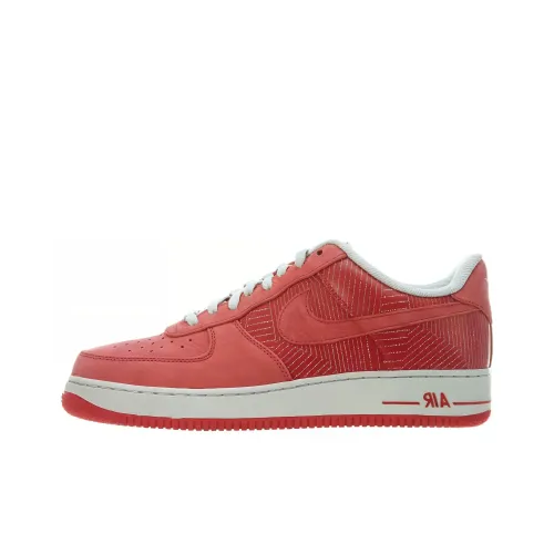 Nike Air FORCE 1 Slip-Resistant Shock Absorbers Low Top Скейтбординг Кроссовки Unisex Red