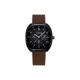 Коричневый, овал, модный, женский, часы