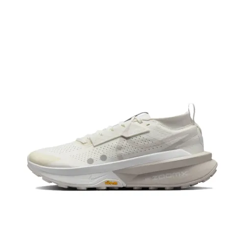 Nike Zegama Trail 2 Амортизация Износостойкие Низкие Кроссовки для Беговых Пути Мужские Белый-Коричневый