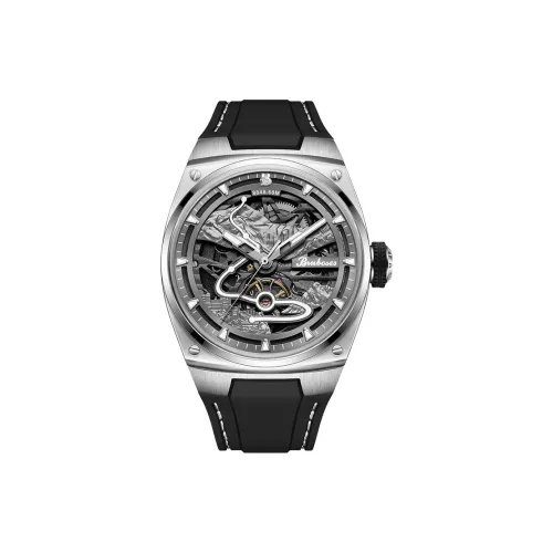 BRUBOSES Автоматический механический механизм Мужские часы 43 мм Скелет