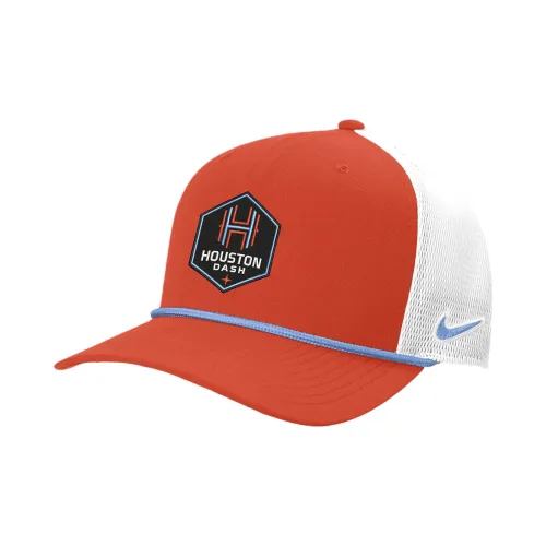 Nike Хлопковые кепки унисекс оранжевого цвета