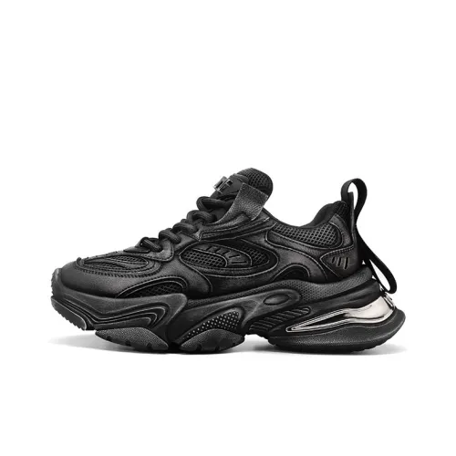 PMT Nirvana серия Низкий топ Повседневные беговые кроссовки Унисекс Черный