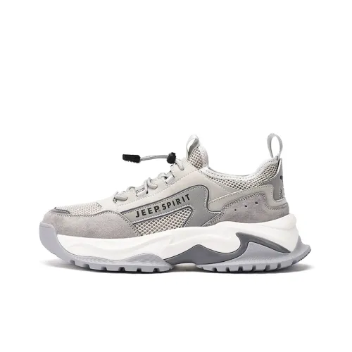 JEEP SPIRIT Низкий топ толстая подошва кроссовки мужские Луна Пыль серый