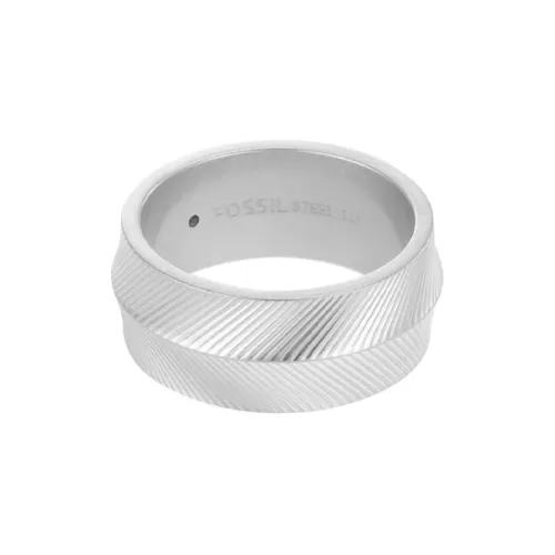 FOSSIL Нержавеющая сталь Кольца Мужские Серебряные