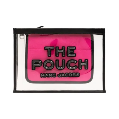 MARC JACOBS PVC клатч большой женский розовый и черный