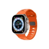 Оранжево-красный спортивный ремешок с силиконовой пряжкой