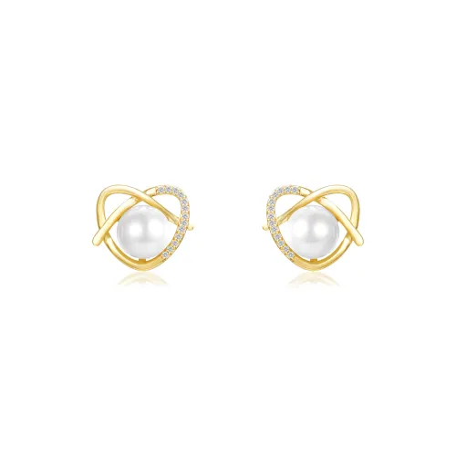 Anxious Сплав Серьги-гвоздики Женские Золото