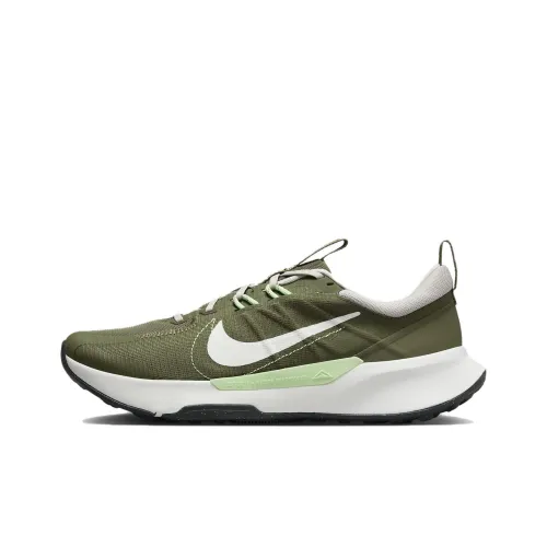 Nike Juniper Trail 2 Low Top Trail Беговые кроссовки Мужские Белые Зеленые