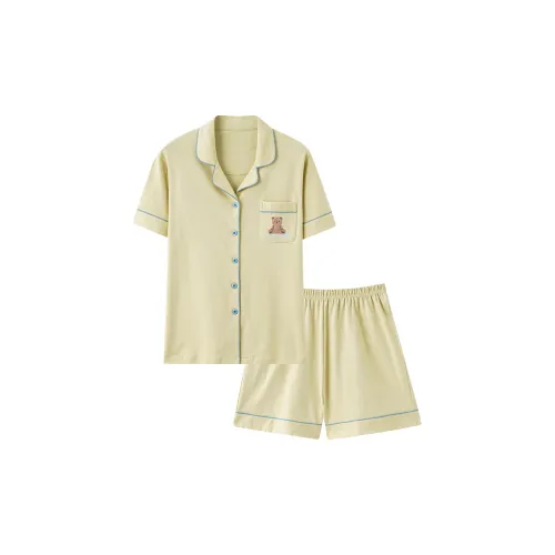 JinShaLa Pajama Комплект Женский Желтый