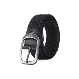 Чёрный с серебряной пряжкой