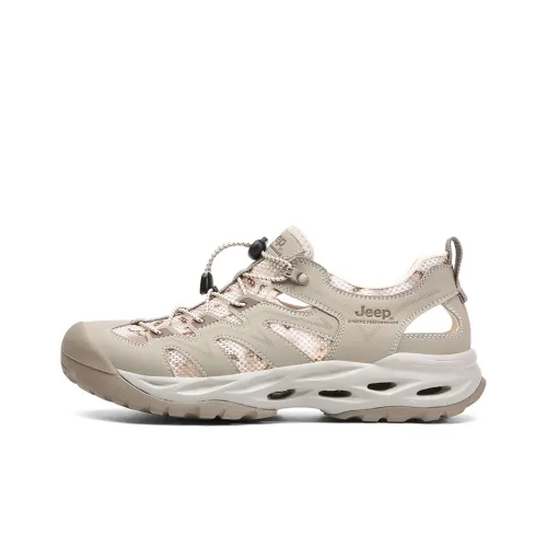 Jeep Износостойкая Обувь для Горного Пешихиков Мужская Песочного Цвета