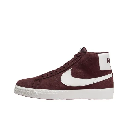 Nike Blazer Аbrasion Resistant Дышащий MID Топ Скейтборд Кроссовки Мужской Красный