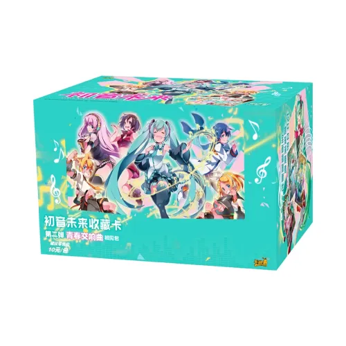 KAYOU Коллекционная карта Hatsune Miku First Encounter Пачка Юность SYMPHONY IP Аниме Карточки 1 Коробка OF 18 Пачек