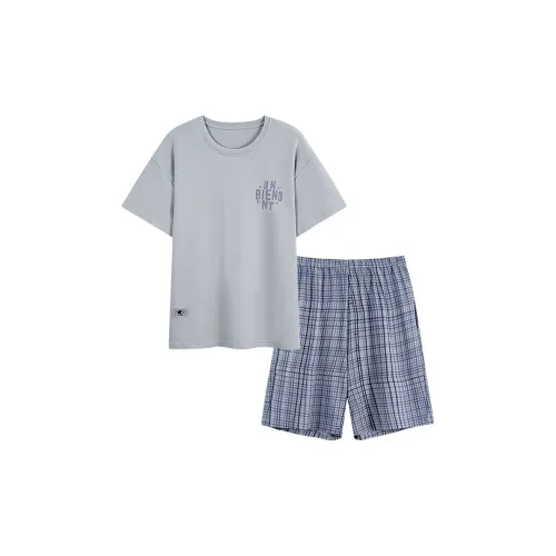 Mulong Family Пижамный комплект Мужской Серебряный