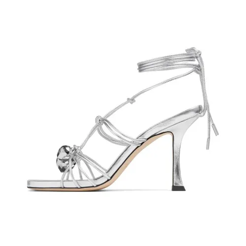 Jimmy Choo Jemma One Ремень Сандалии 9 см Женские Серебряные