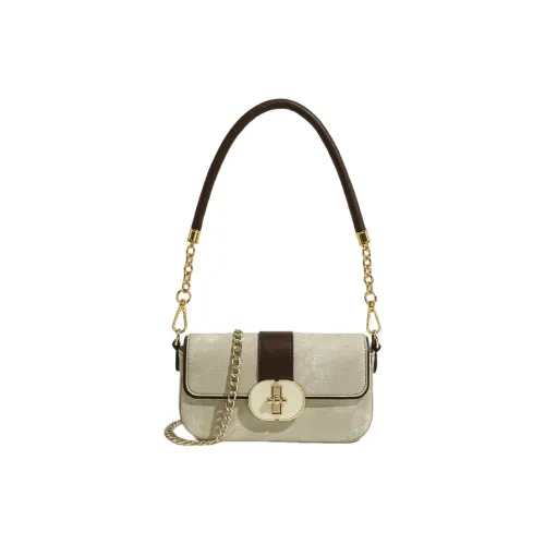 PESASRIE Высококачественная ткань плечевая сумка сумка через плечо сумка через плечо стандартная женская экрю матча зеленый