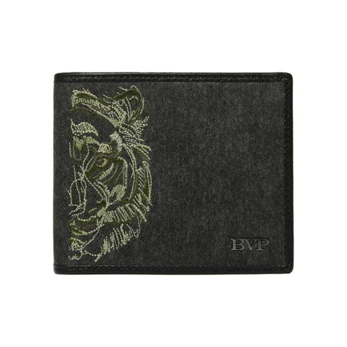 BVP Натуральная кожа Кошелек Мужской Амбра Серебряный SHEEN Турмалин