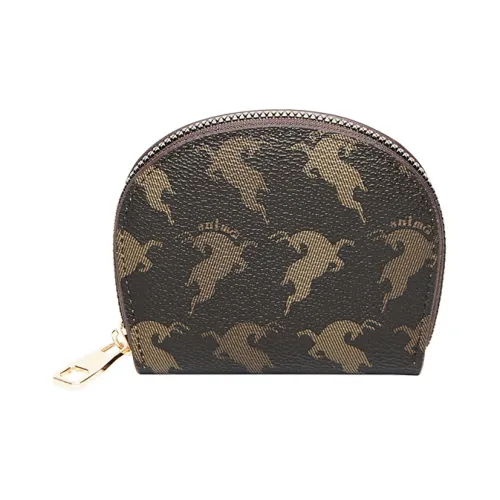 15 MINS PVC Картхолдер Сумка для документов Маленькая Женская Кофейная Экрю