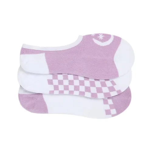 Vans No Show Носки Унисекс 3 пачки розовые и белые