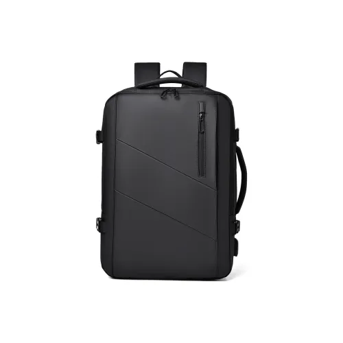 Dusen Kangaroo Oxford Рюкзак Стандартный Мужской Черный Темно-Серый